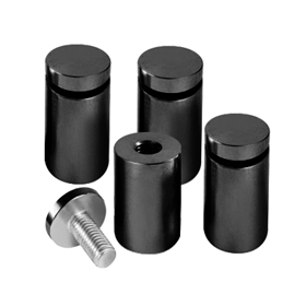 1” Black Standoffs - Pack of 4