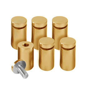 1” Gold Standoffs - Pack of 6