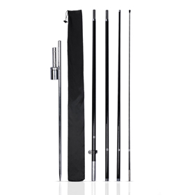 40.38"x101.63" Teardrop Flag Pole & Accessories