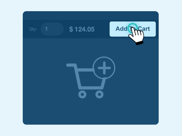 Design step 5 - Adding die cut stickers to cart