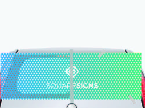 Installation step 4 - Applying the exposed part of the window decal