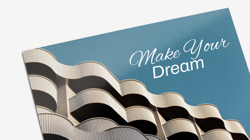 Premium postcard printing cardstock material designed for architectural services, featuring sleek and modern designs