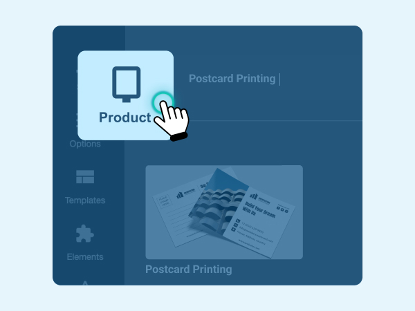Design step 1 - Selecting postcard printing