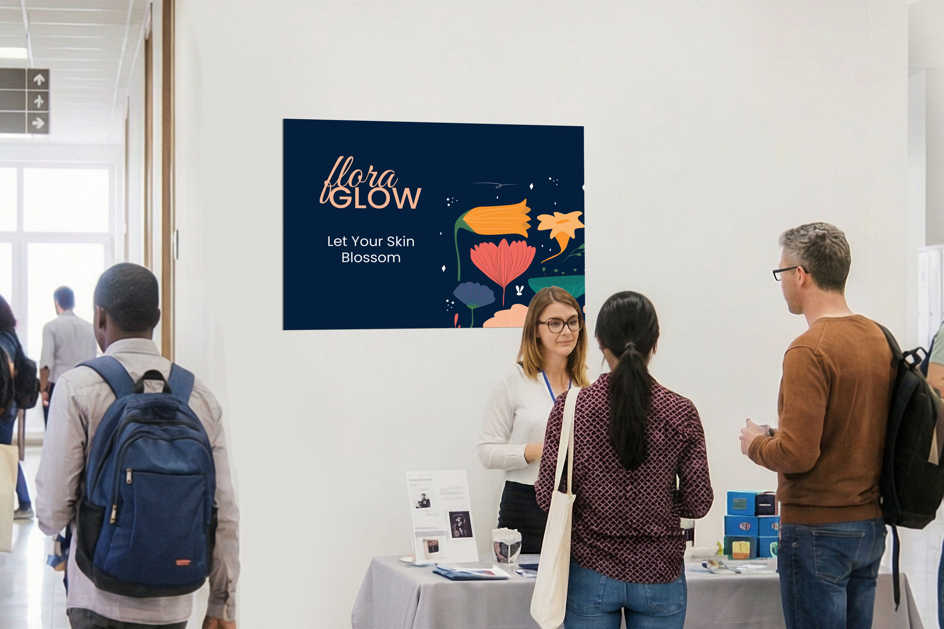 ultra board brand sign displayed at a trade show booth