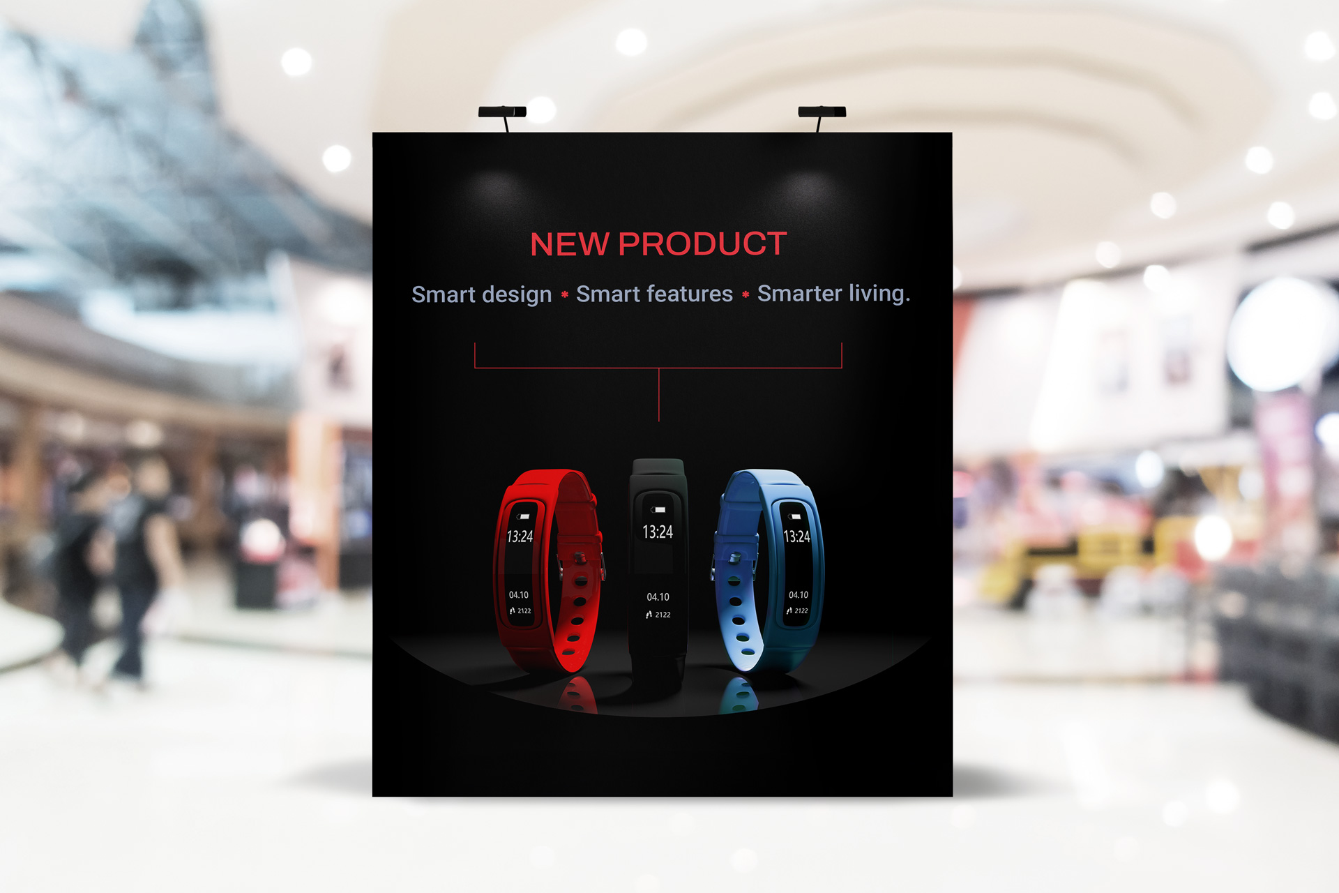 New watch advert pop up display