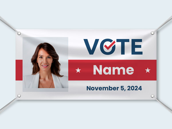 electoral wayfinding banner