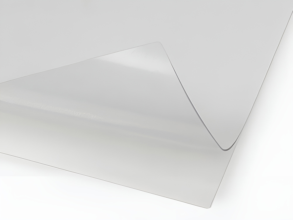 Clear window decal with no design