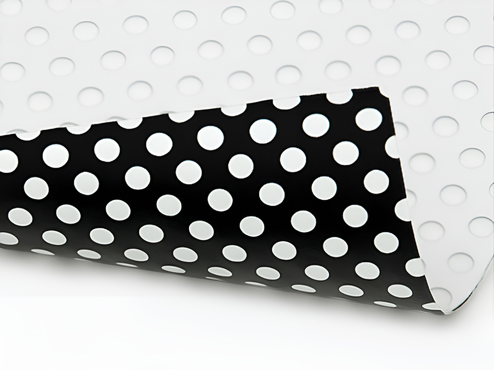 Perforated window decal with no design