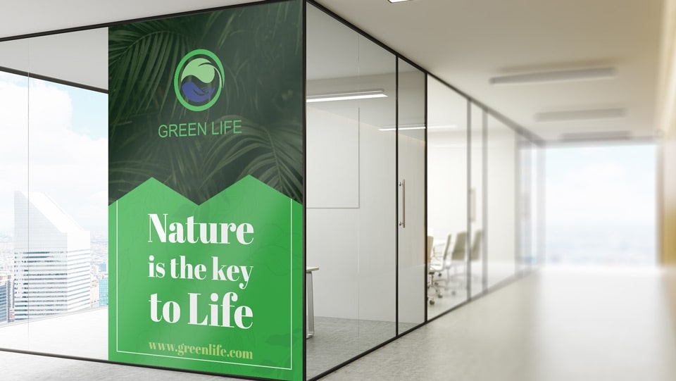 Office window decals