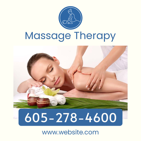 Massage Therapy Logo, Photo and Website Sign Template